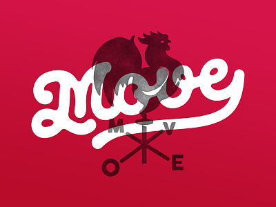 Move MKT agency design flow graphic identity logo logotype mkt rooster symbol wind