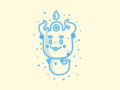 Water Ghost avatar character dribbble ghost illustration vectordesign water
