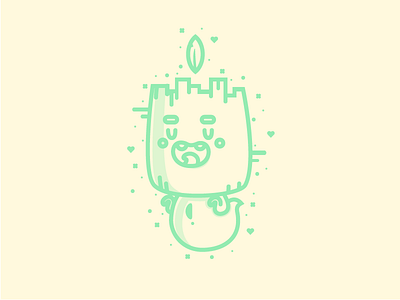 Green Tiki Ghost character dribbble ghost green illustration illustrator tiki vector vectordesign