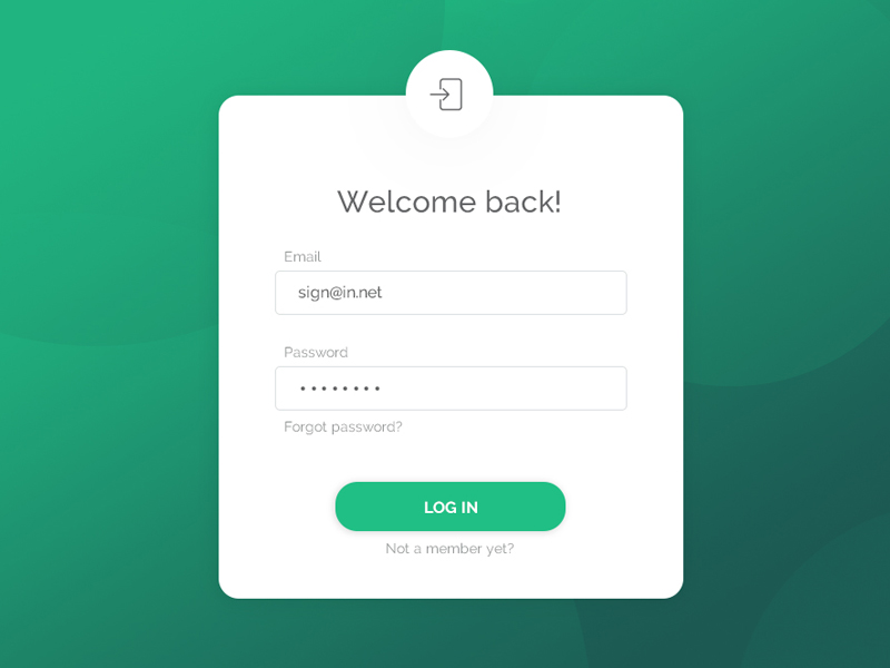 Simple and clean Sign up form;) by Intex Agency on Dribbble