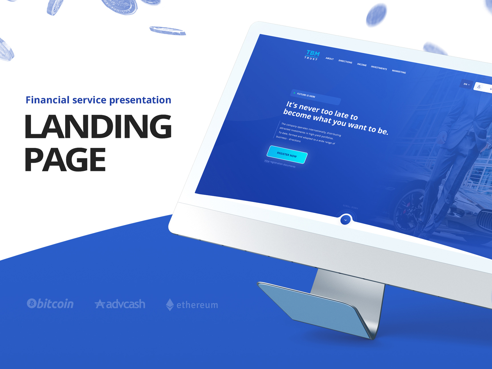 Лендинг финансы. Landing Page презентация. Лендинг по финансам. Веб дизайн:Financial.