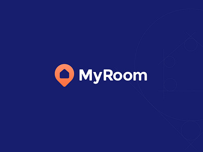 MyRoom logo for service of reservation accomodations by Evgeniy ...