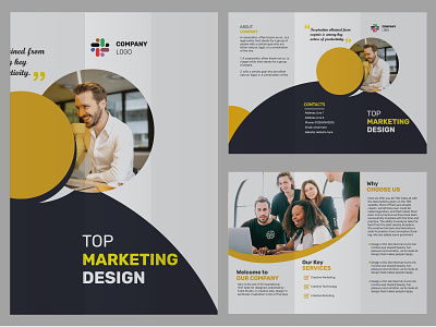 Trifold Corporate Brochure a4 trifold aesthetic brochure best brochure brand branding brochure brochure template corporate corporate brochure flyer flyer design graphic design illustration illustrator in design official print ready trifold trifold brochure vector