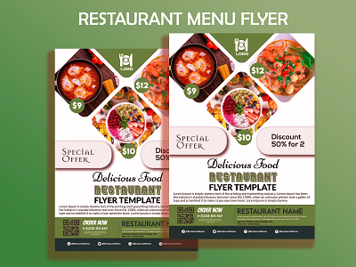 Restaurant Menu Flyer Template