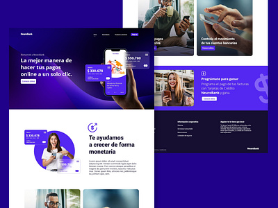 Bank Landing Page & App Design