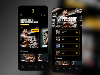 Fitness app workout design