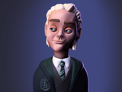 Drago Malefoy 3d 3d art cartoon dragomalefoy harrypotter illuatration zbrush