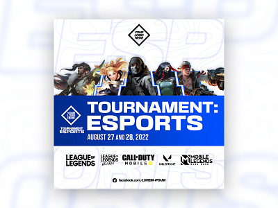 ESPORTS Tournament Announcement announcement branding call of duty esports gaming graphic design league of legends mobile legends social media valorant wild rift