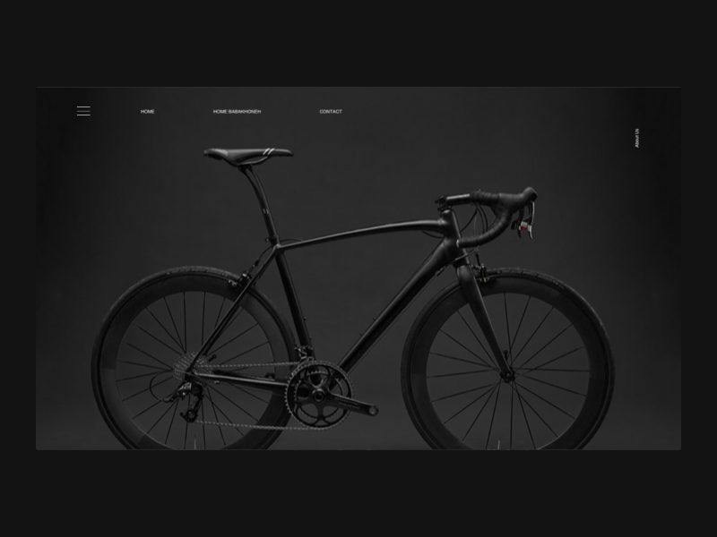 Reison BYC black bycicle interaction landing page slider ui web design website