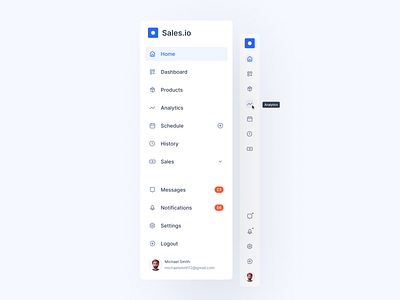 Side Navbar Exploration by Shyam Shrestha on Dribbble