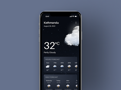 Weather Screen UI Exploration
