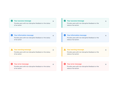 Inline Alerts Exploration - Sample 2 alert banners design design system figma figma community inline alert product design toast message ui ui component ux ux design visual design