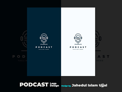 PODCAST Logo Design - by UJJAL branding graphic logo logo design podcast logo