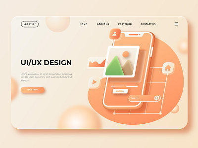Landing Page UI Design | by. UJJAL