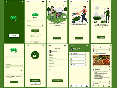 Mobile UI Design for Agro-FY