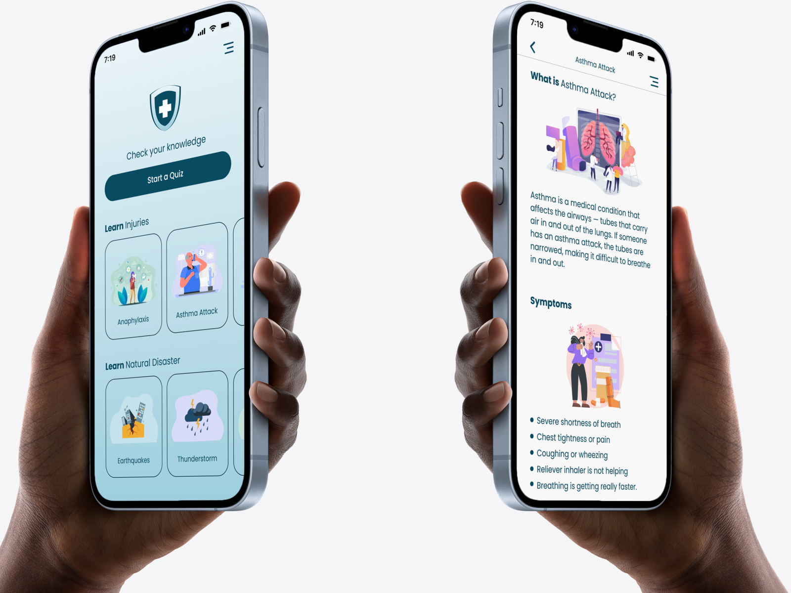 Learn First Aid App by Elene Zedginidze on Dribbble