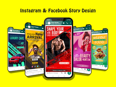 Facebook & Instagram Story Design