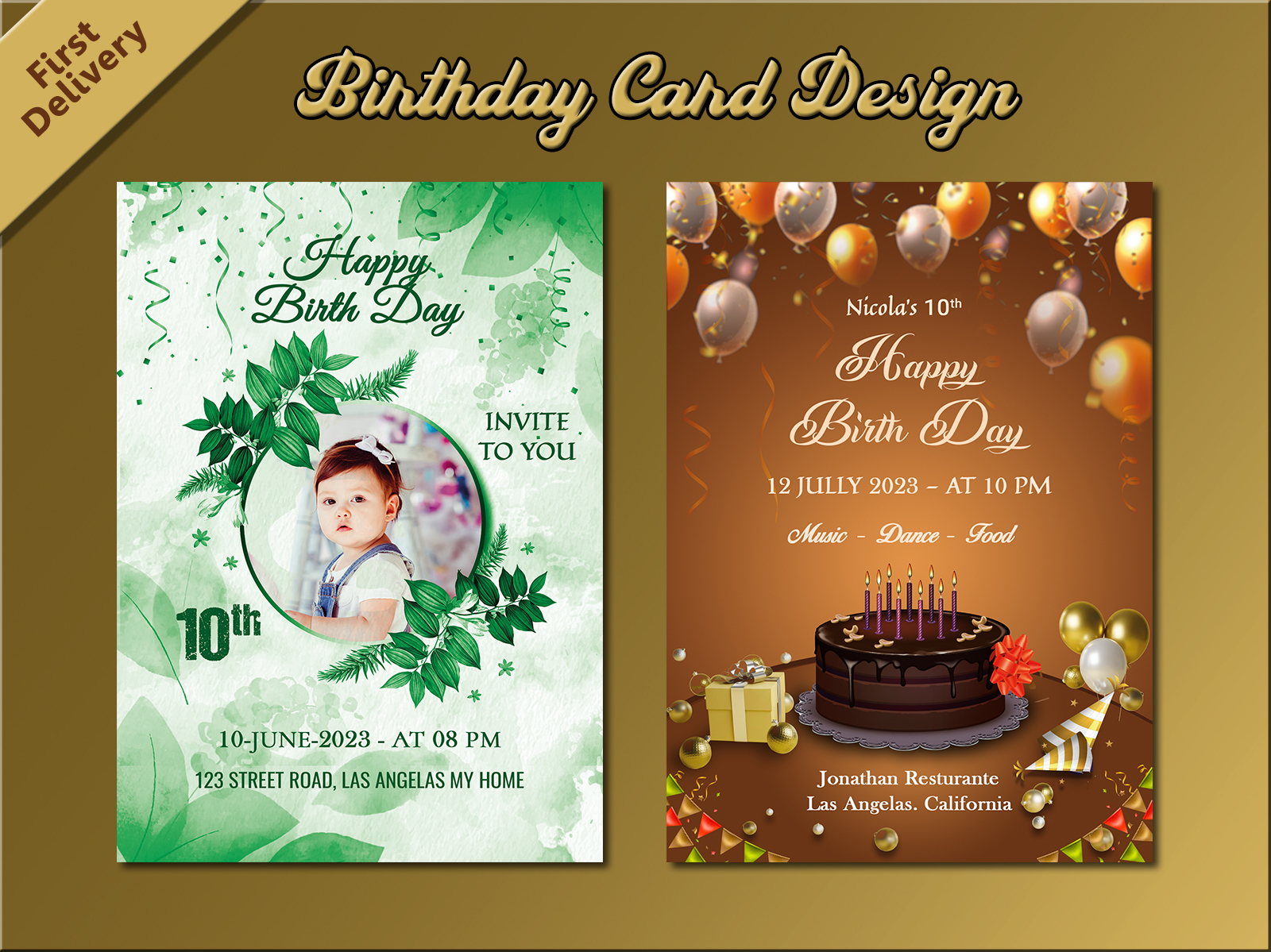 Latest Birthday Invitation Card Design