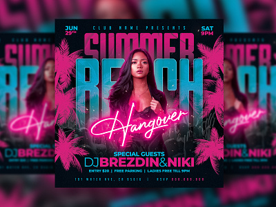 Night Club Flyer after work design graphic design night club flyer party flyer summer party