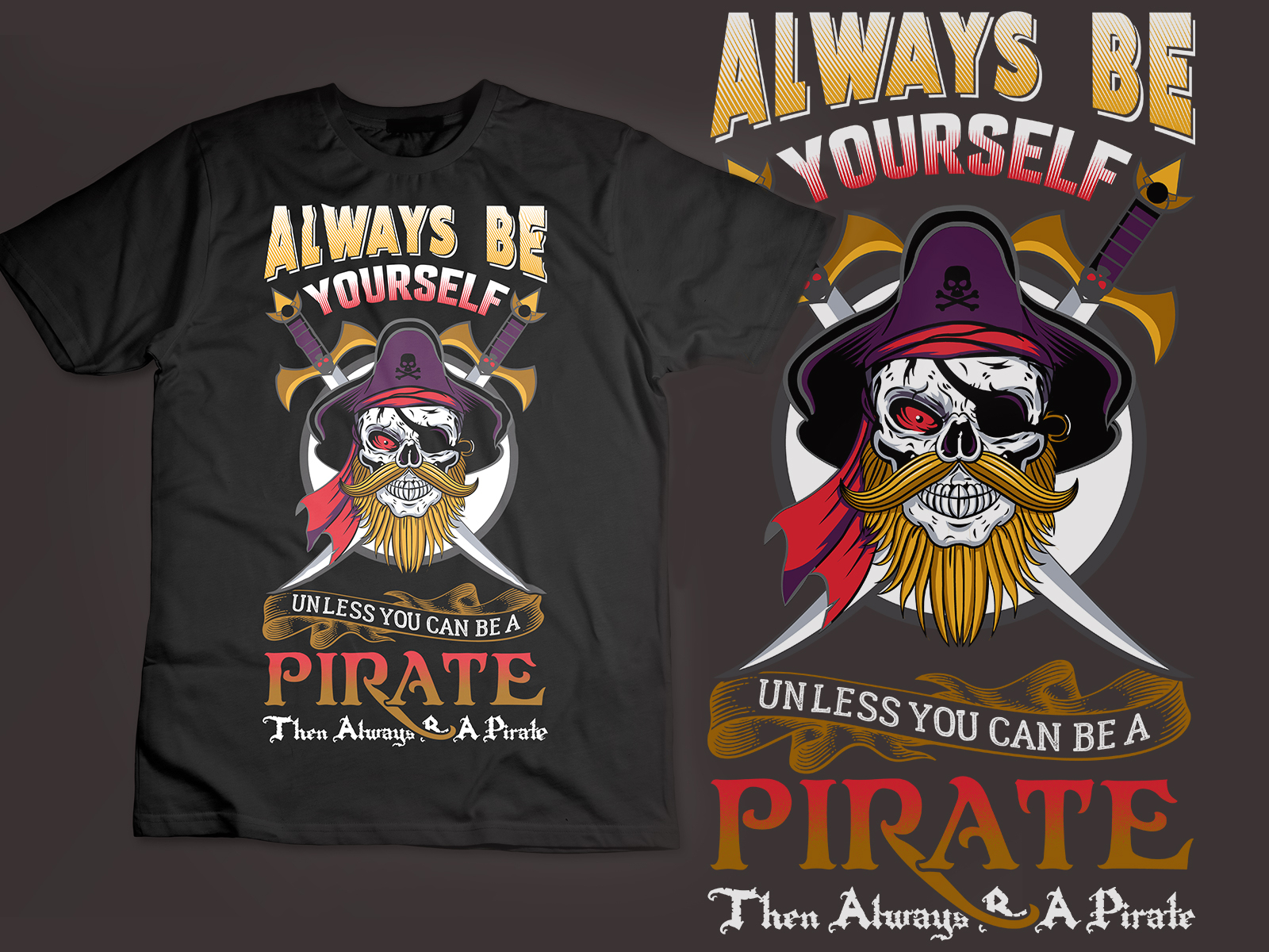 Pirate T-shirt Design by Tabassum Anwar Subha on Dribbble
