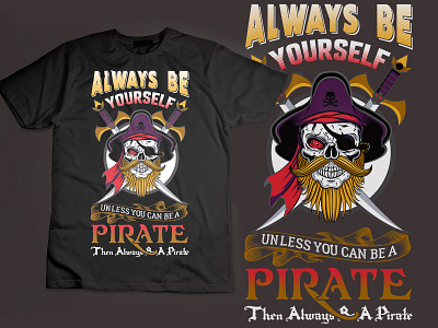 Pirate T-shirt Design by Tabassum Anwar Subha on Dribbble