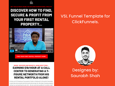 VSL Funnel Design for ClickFunnels