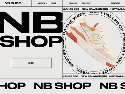 Sneakers Store Home Page design e commerce figma online store sneakers typography ui ux web web design