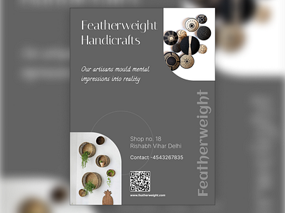 Handicraft Shop Flyer Design advertisement design graphic design vector