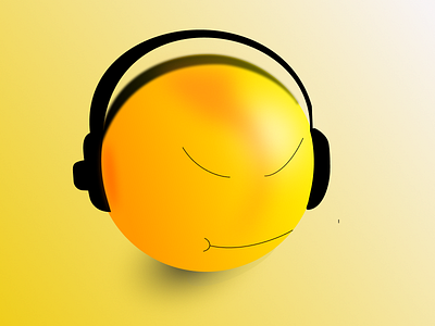 Listening Music 3D Emoji design graphic design illustration vector