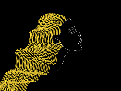 The Golden Lady design graphic design illustration vector