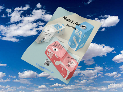 Milk Product - Flyer Design advertisement design graphic design