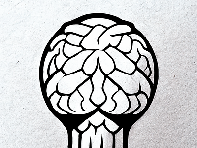 Brainy Ideas brain concept creative graphic design idea ideation illustration innovation lightbulb logo neural thinking