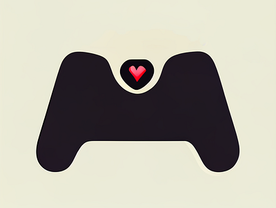 Gaming with Love controller gaming graphic design icon joystick logo nintendo playstation videogame xbox