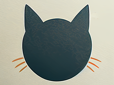 Mysterious Cat animal cat feline graphic design icon illustration logo whiskers