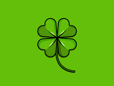 Clover Leaf adobe clover design designer graphic design green illustration illustrator leaf luck