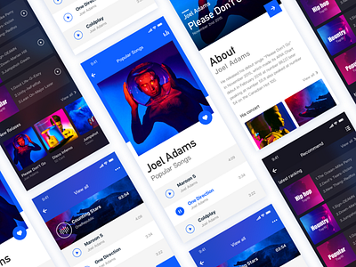 Practice collection app application cool design exercise music station ui user