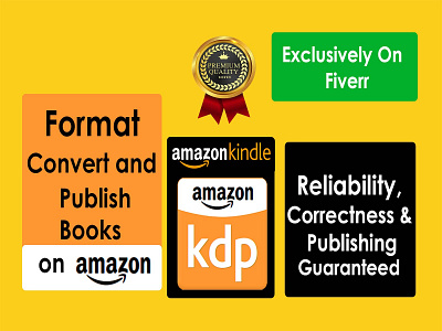 I will format your book for amazon KDP and upload selfpublishing
