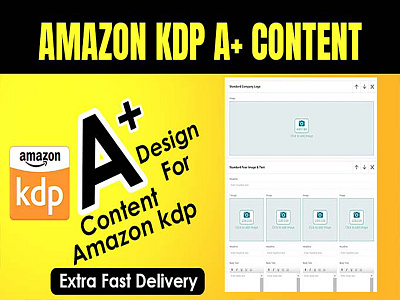 I will design amazon a plus content for book marketing kdp amazonkdp