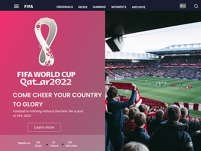 FIFA Landing Page Redesign