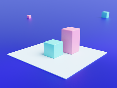 Blender 101 3d blender3d blue colors cyclesrender eevee geometry inspiration lighting modelling pink purple scene