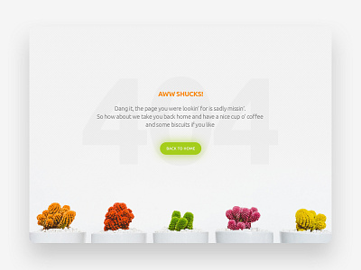 Daily UI Challenge 008 - 404 page