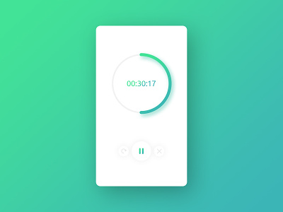 Daily UI Challenge 014 - Countdown Timer app challenge counter dailyui design stopwatch timer ui ux vx
