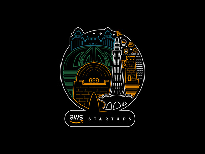 AWS Startups Pakistan amazon aws design illustration services tshirt web