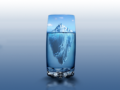 Glass Ice adobe photoshop design graphic design