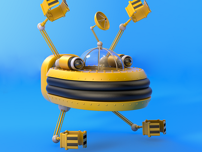 Robot in Physical Render #1