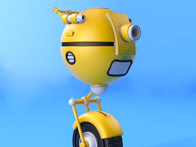 Robot in Physical Render #3