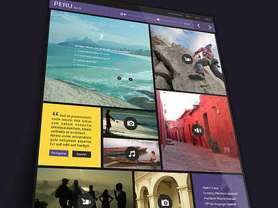 Experiential Travel Guide photobased responsive ui ux