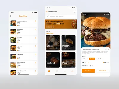 Delivery Food & Drinks app app clean cooking courier delivery design food food app food delivery app interface mobile moblie design resposive resturant ui ui design ux uxui