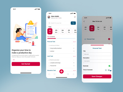 To Do List Mobile App - task management animation app design illustration ios list mobile popular task task manager to app to do list top mobile app ui ui design user experience user interface ux