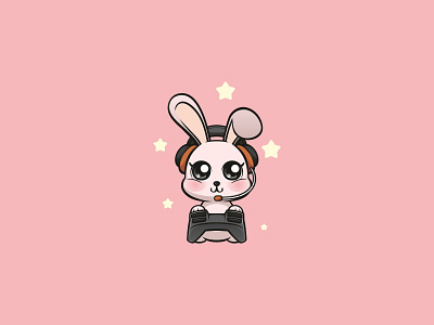 Gamer Bunny chibiart